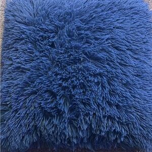 Blue Fluffy Pillow